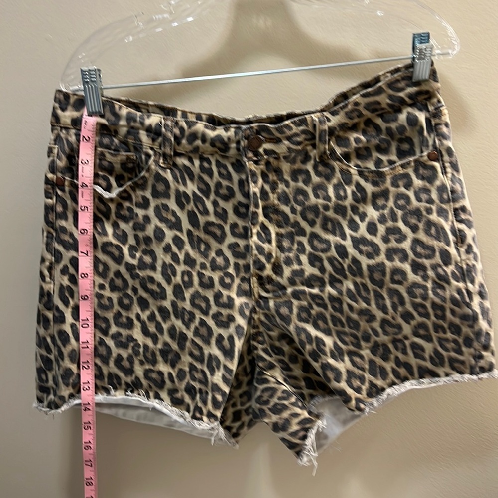Judy blue leopard shorts